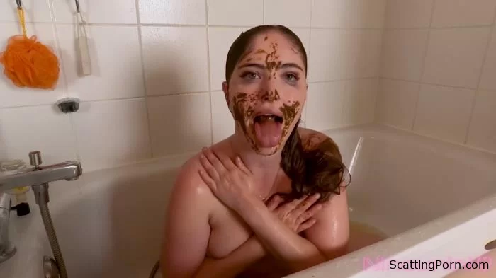 I pissing 3 times and scat in my panty before eat my shit and fist my ass! [FullHD 1080p]  2024 (Actress: Defecation)